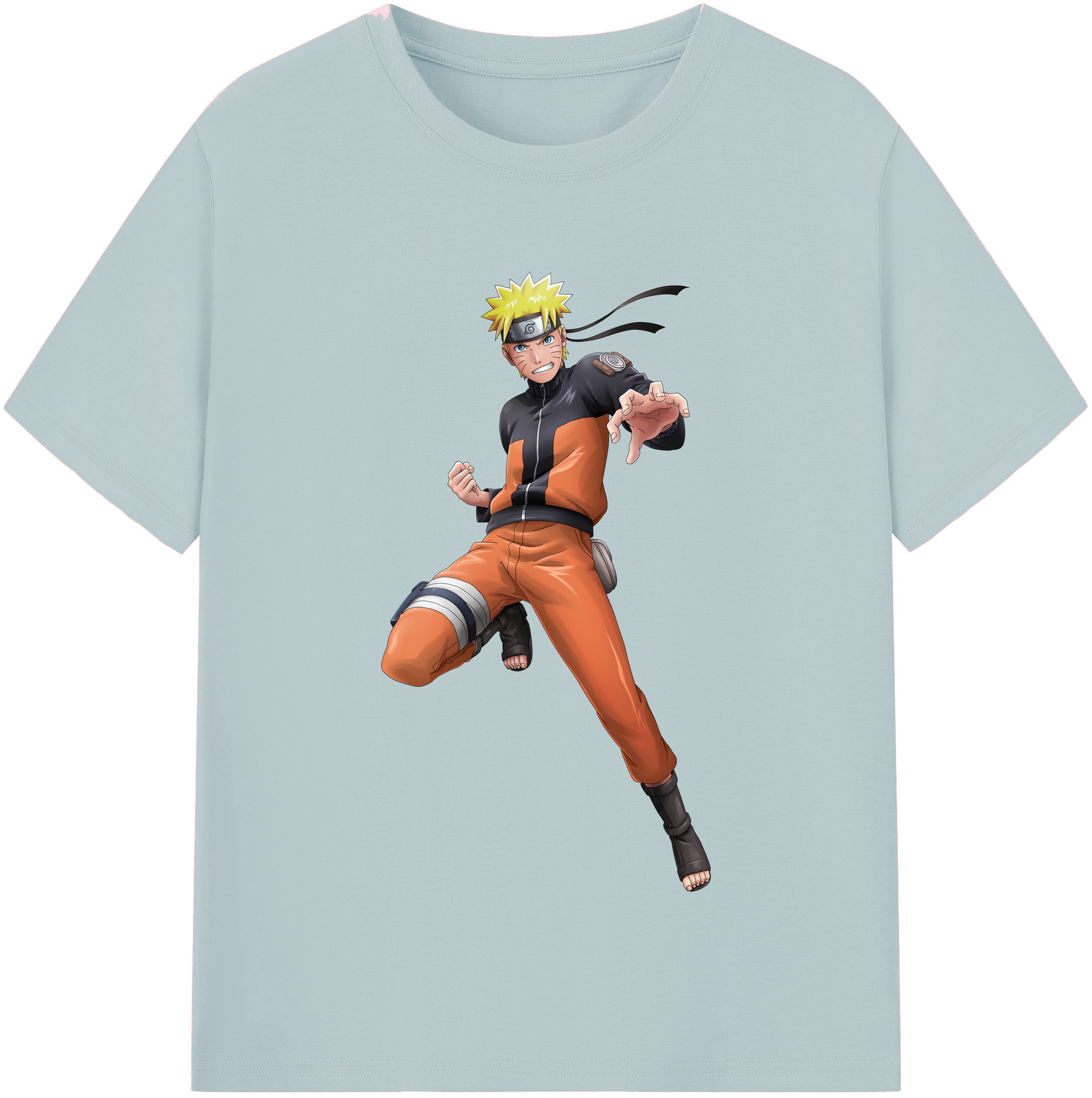 （画像用） NARUTO -ナルト- うずまき ナルト Uzumaki Naruto 綿100％半袖Tシャツ（フロントプリント）